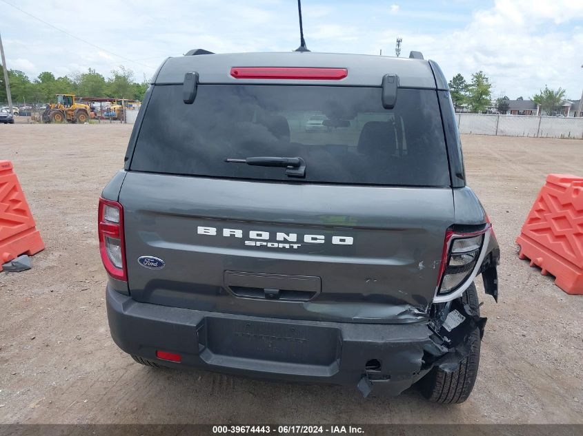 2024 Ford Bronco Sport Big Bend VIN: 3FMCR9B60RRE39300 Lot: 39674443