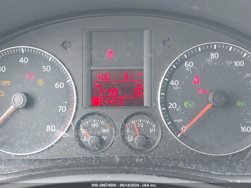 2009 Volkswagen Jetta S VIN: 3VWJM71K69M088934 Lot: 39674500