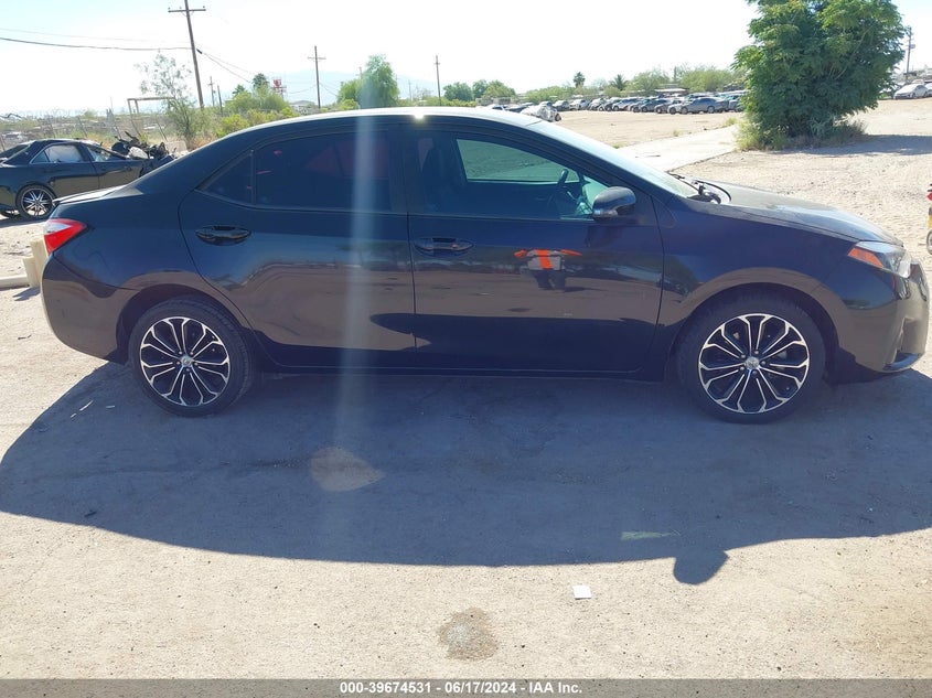 2014 Toyota Corolla S Plus VIN: 5YFBURHE9EP161980 Lot: 39674531