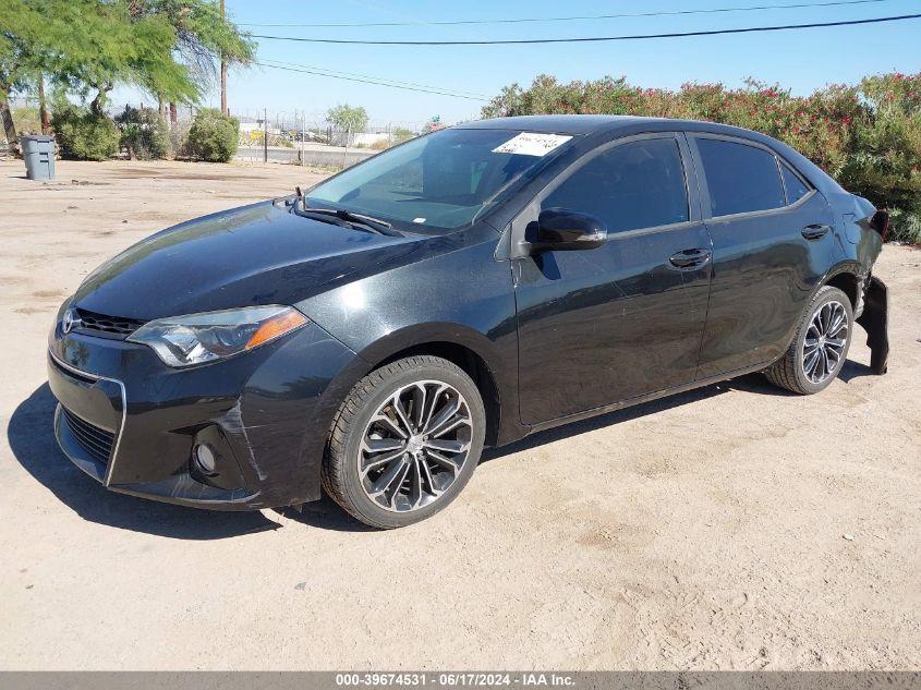 2014 Toyota Corolla S Plus VIN: 5YFBURHE9EP161980 Lot: 39674531