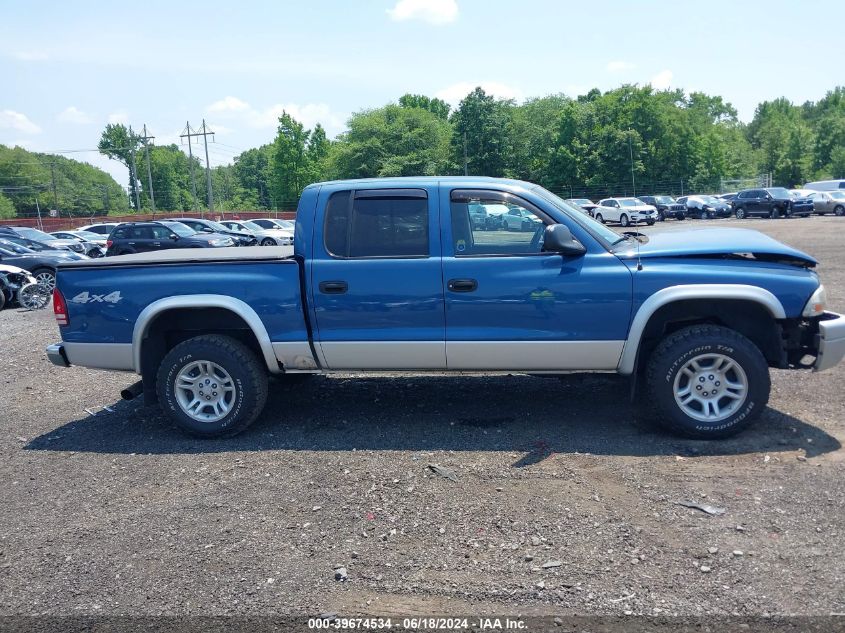 2003 Dodge Dakota Slt VIN: 1D7HG48N33S132951 Lot: 39674534