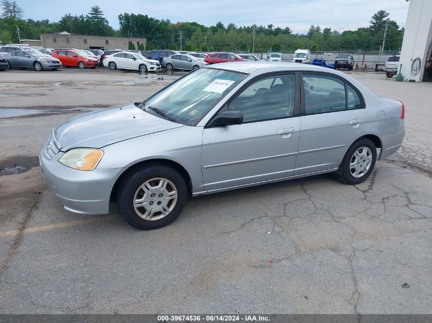 2HGES16532H564895 | 2002 HONDA CIVIC