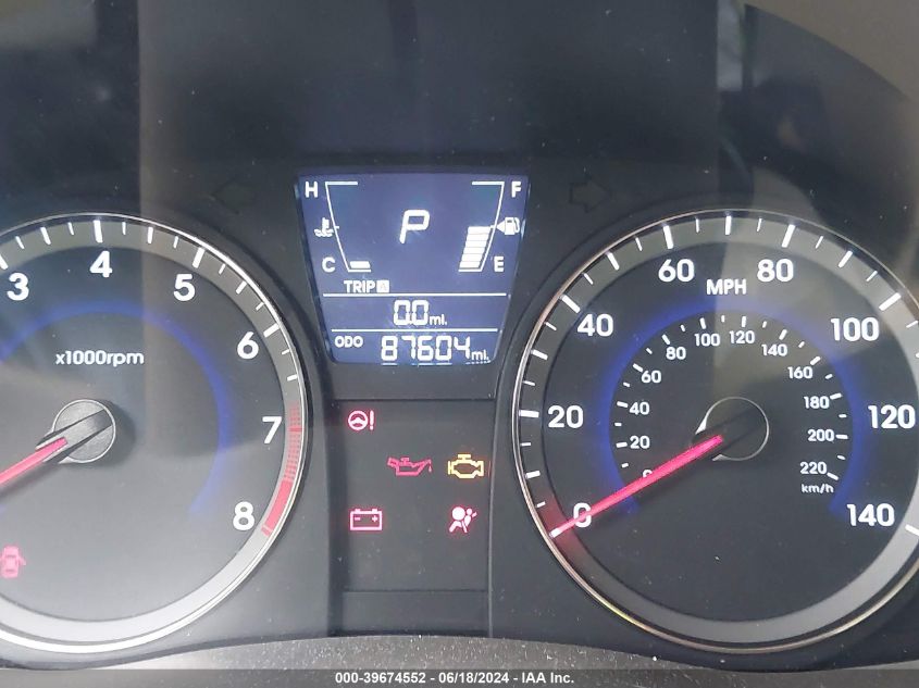 2014 Hyundai Accent Gls VIN: KMHCT4AE8EU727419 Lot: 39674552