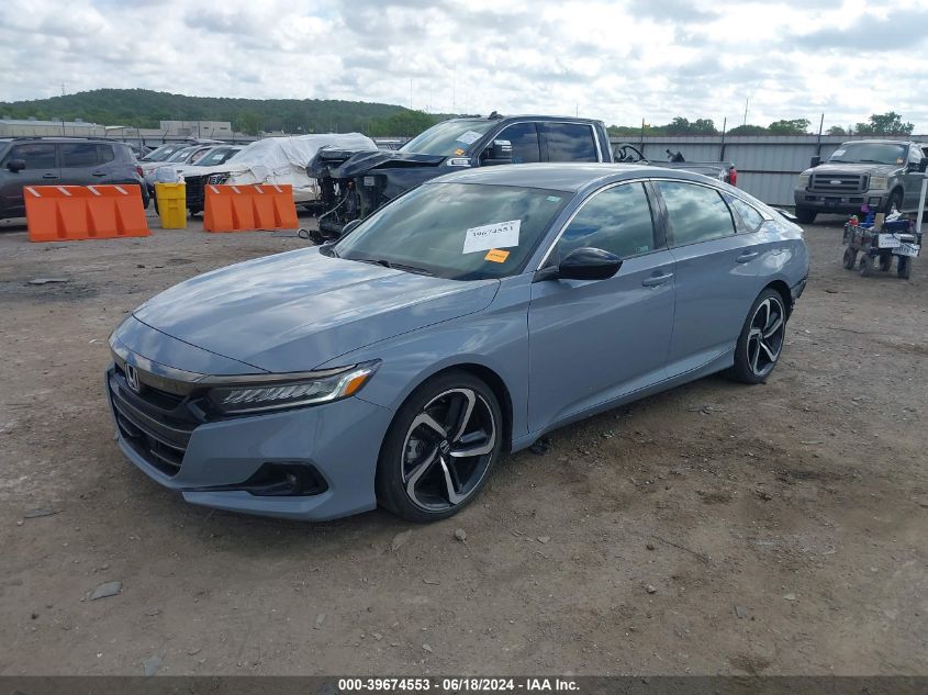 1HGCV1F30NA053158 2022 Honda Accord Sport