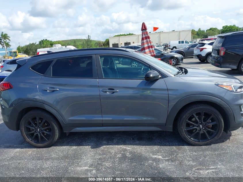 2019 Hyundai Tucson Night VIN: KM8J3CAL2KU922279 Lot: 39674557