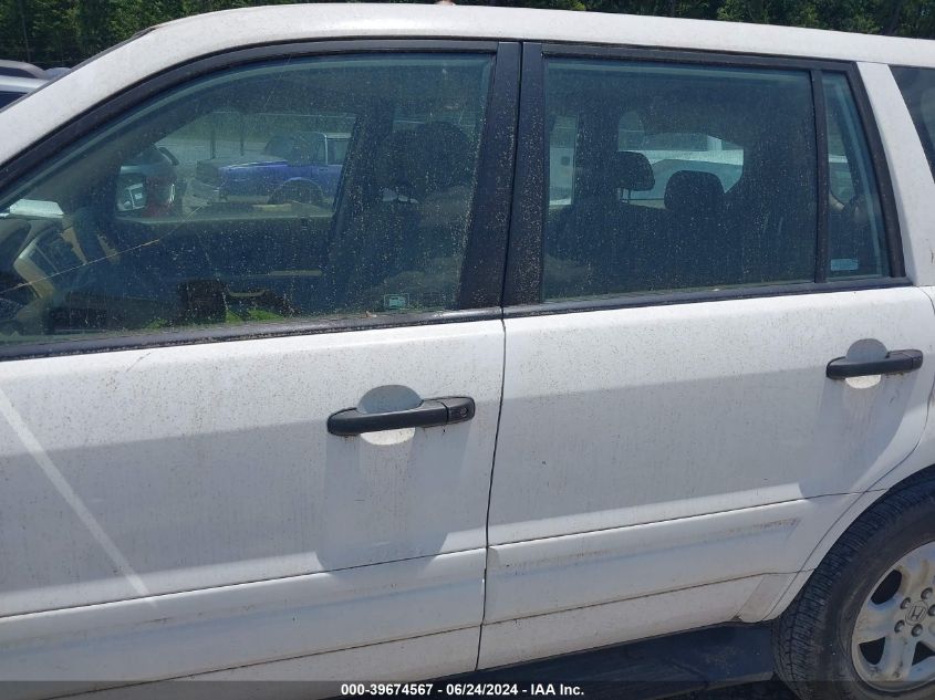 2007 Honda Pilot Lx VIN: 5FNYF28167B014278 Lot: 39674567