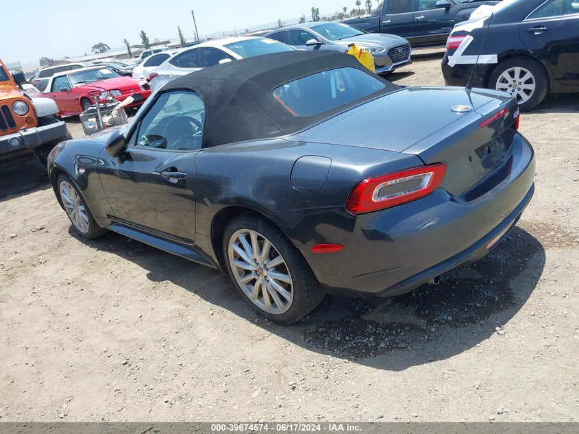 2017 Fiat 124 Spider Lusso VIN: JC1NFAEK2H0103854 Lot: 39674574