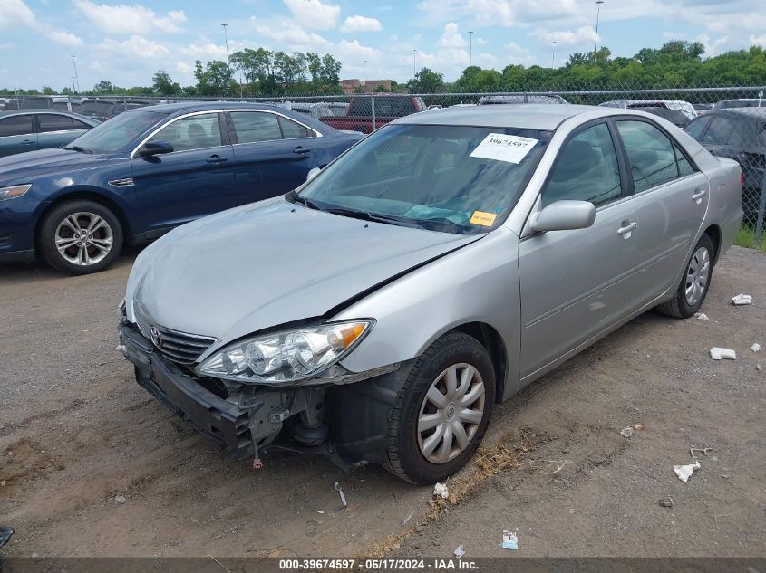 2005 Toyota Camry Le VIN: 4T1BE32K35U400186 Lot: 39674597