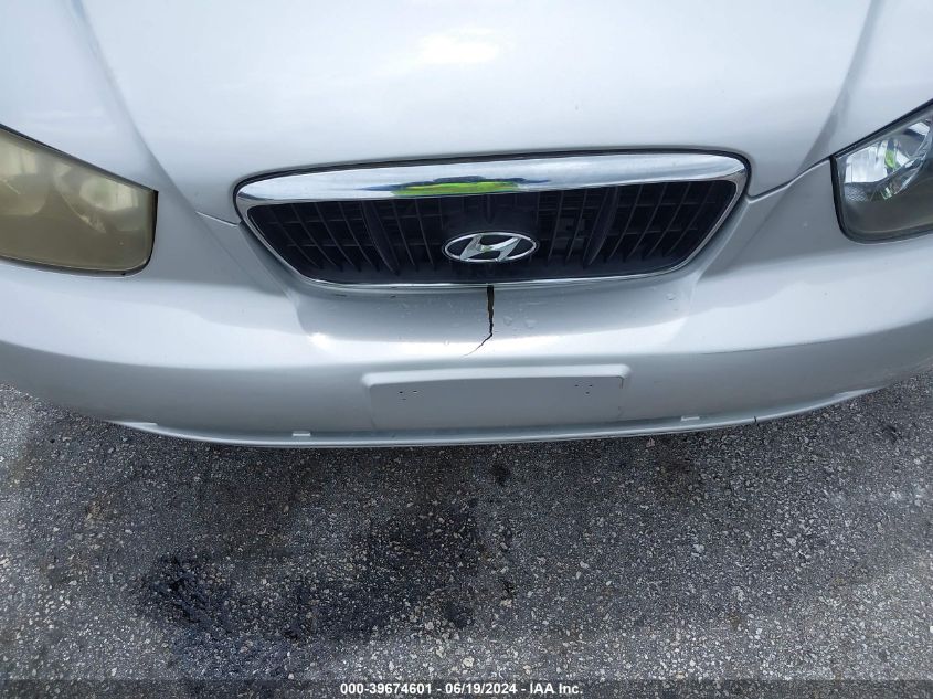 2002 Hyundai Elantra Gls VIN: KMHDN45D12U412974 Lot: 39674601