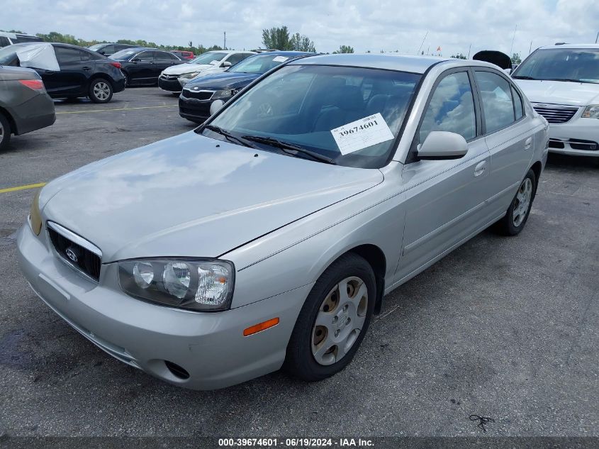 2002 Hyundai Elantra Gls VIN: KMHDN45D12U412974 Lot: 39674601
