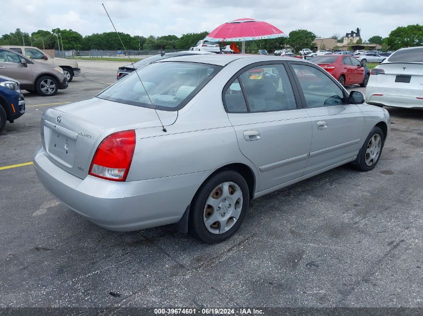 2002 Hyundai Elantra Gls VIN: KMHDN45D12U412974 Lot: 39674601