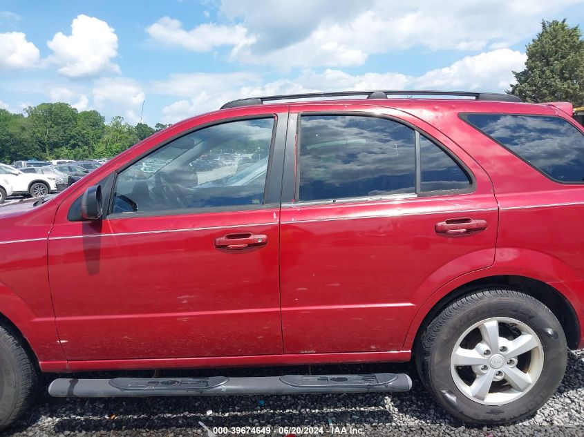 2008 Kia Sorento Lx VIN: KNDJC735485843256 Lot: 39674649
