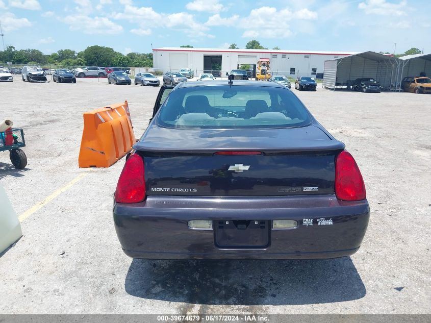 2007 Chevrolet Monte Carlo Ls VIN: 2G1WJ15K279323594 Lot: 39674679