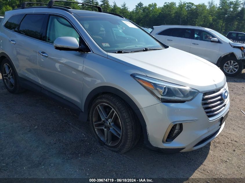 2017 Hyundai Santa Fe Se Ultimate VIN: KM8SRDHF3HU242604 Lot: 39674719