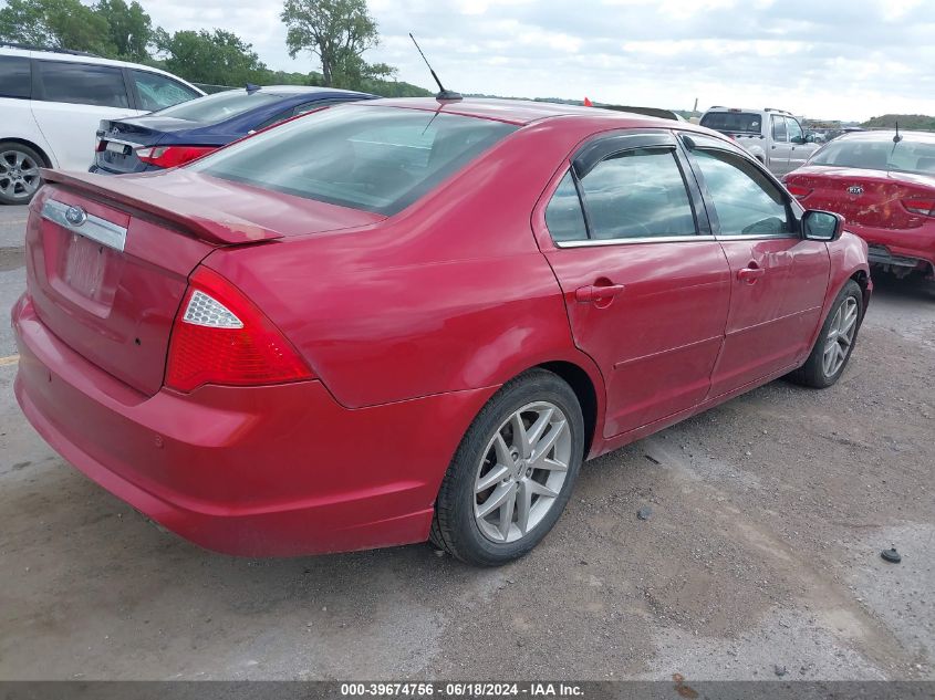 2012 Ford Fusion Sel VIN: 3FAHP0JA4CR185489 Lot: 39674756