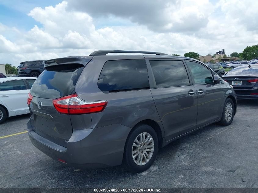 2016 Toyota Sienna Xle Premium 8 Passenger VIN: 5TDYK3DC9GS742987 Lot: 39674820