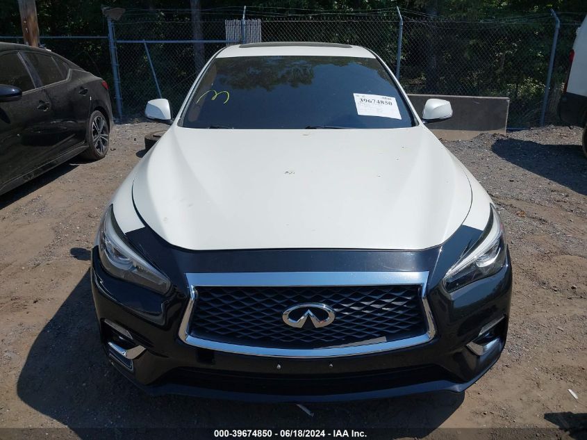 2019 Infiniti Q50 3.0T Luxe VIN: JN1EV7ARXKM554027 Lot: 39674850