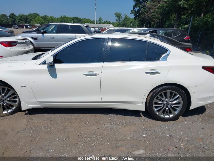 2019 Infiniti Q50 3.0T Luxe VIN: JN1EV7ARXKM554027 Lot: 39674850