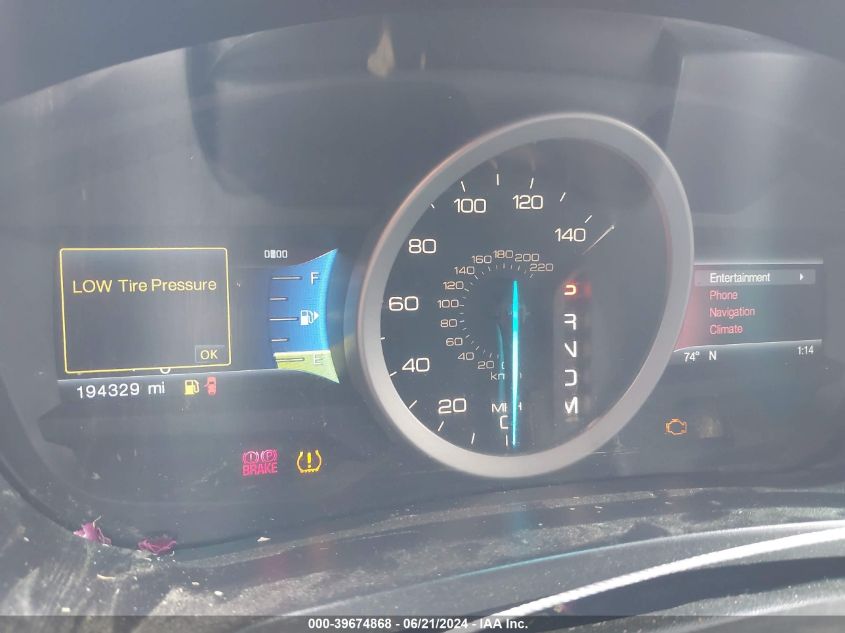 2013 Ford Explorer Limited VIN: 1FM5K8F83DGA02670 Lot: 39674868