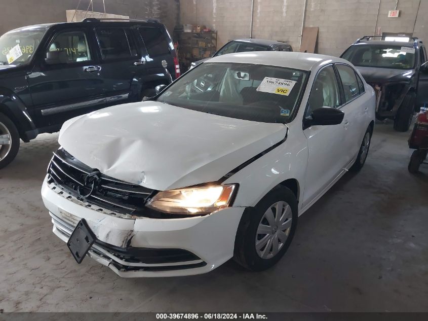 2016 Volkswagen Jetta 1.4T S VIN: 3VW267AJ5GM337761 Lot: 39674896