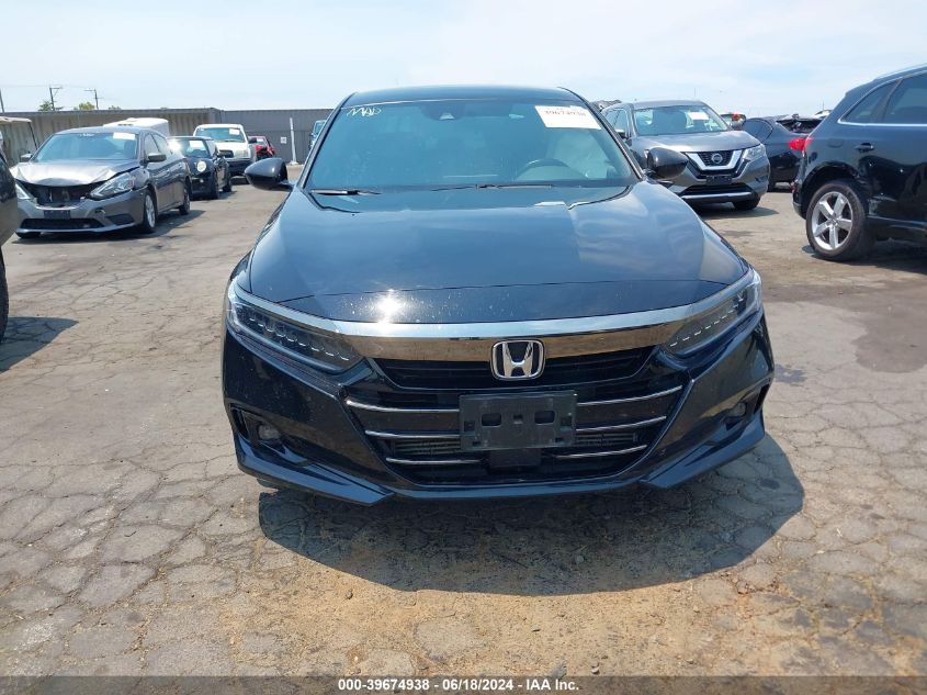 2021 Honda Accord Sport VIN: 1HGCV1F38MA088321 Lot: 39674938