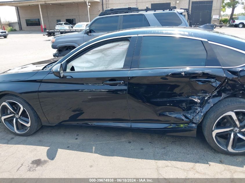 2021 Honda Accord Sport VIN: 1HGCV1F38MA088321 Lot: 39674938