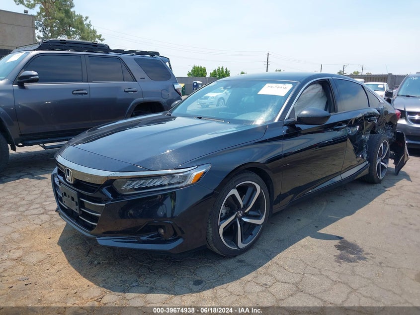 VIN 1HGCV1F38MA088321 2021 HONDA ACCORD SPORT