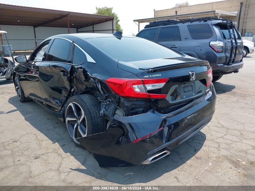 VIN 1HGCV1F38MA088321 2021 HONDA ACCORD SPORT