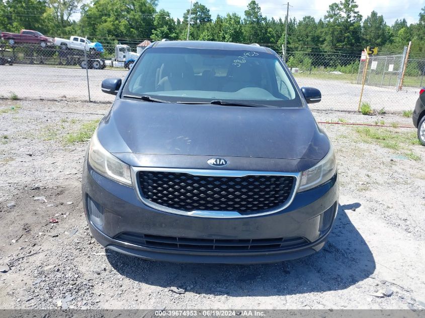 2016 Kia Sedona Lx VIN: KNDMB5C19G6106368 Lot: 39674953