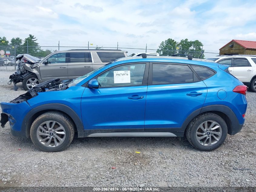 2017 Hyundai Tucson Se VIN: KM8J3CA48HU455709 Lot: 39674976
