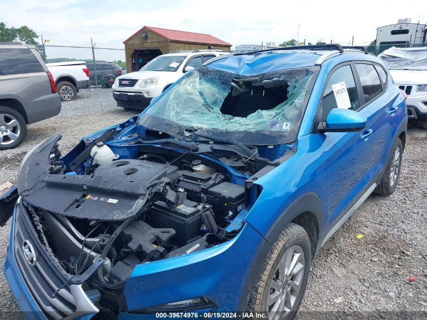 2017 Hyundai Tucson Se VIN: KM8J3CA48HU455709 Lot: 39674976