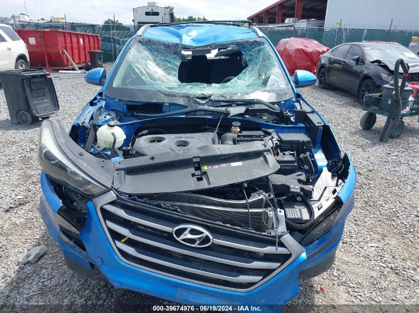 2017 Hyundai Tucson Se VIN: KM8J3CA48HU455709 Lot: 39674976