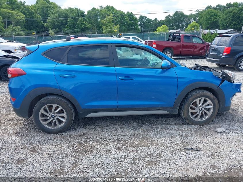 2017 Hyundai Tucson Se VIN: KM8J3CA48HU455709 Lot: 39674976