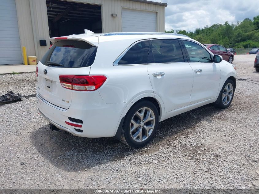 2017 Kia Sorento 3.3L Sx VIN: 5XYPK4A57HG284615 Lot: 39674987