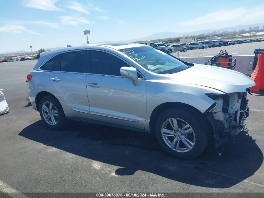 2015 Acura Rdx VIN: 5J8TB3H34FL011857 Lot: 39675075