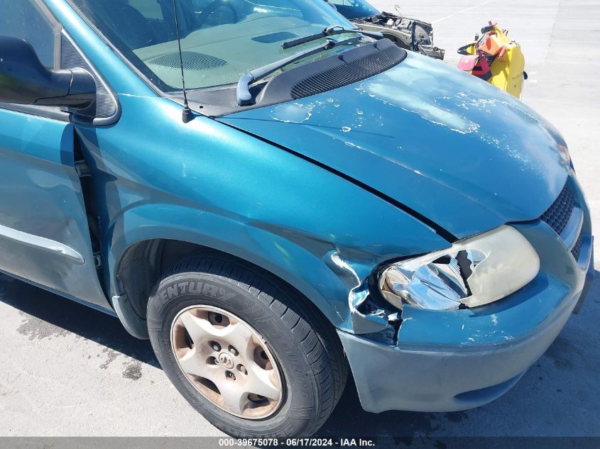 2002 Dodge Caravan Se VIN: 1B8GP25372B655736 Lot: 39675078