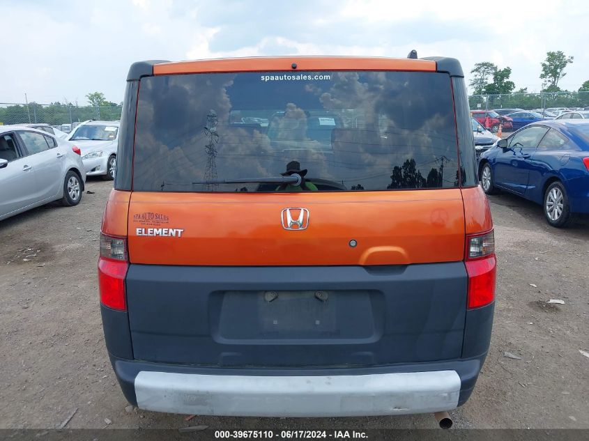 2004 Honda Element Ex VIN: 5J6YH18554L003525 Lot: 39675110