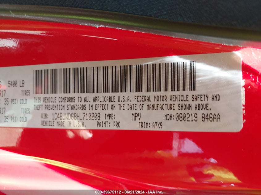 2017 JEEP WRANGLER UNLIMITED SPORT - 1C4BJWDG8HL710208