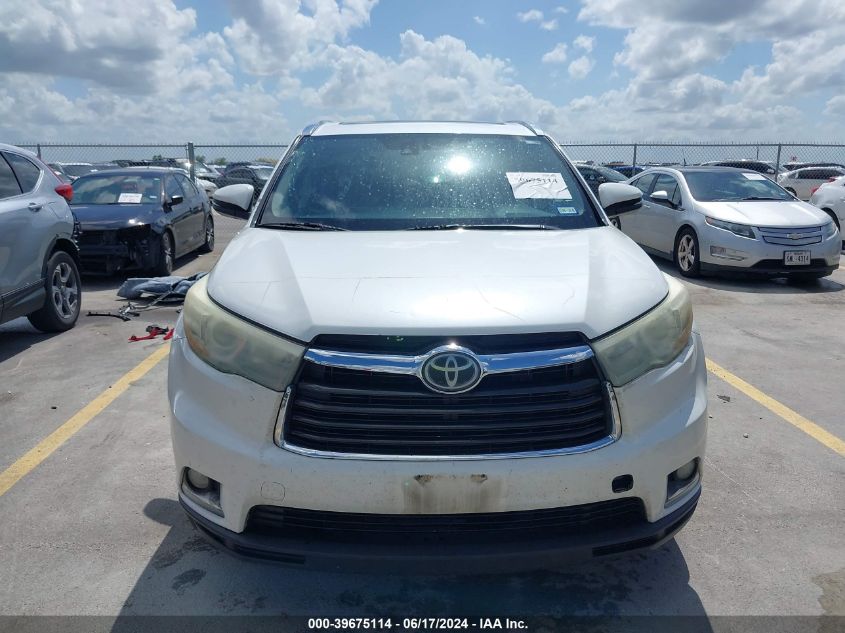 2015 Toyota Highlander Limited Platinum V6 VIN: 5TDYKRFH3FS083525 Lot: 39675114