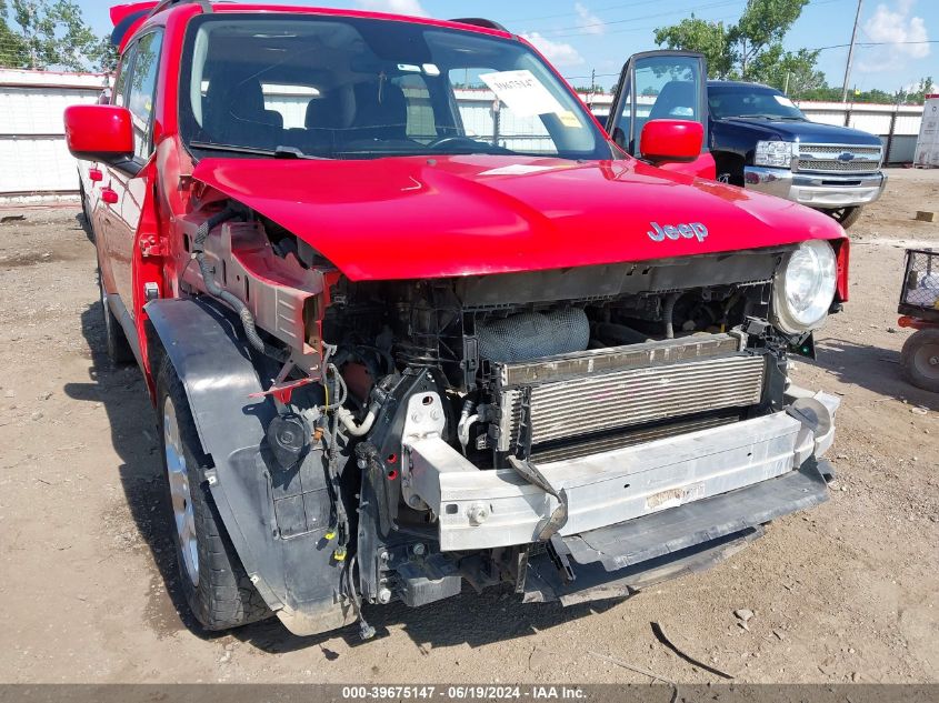 2017 Jeep Renegade Latitude Fwd VIN: ZACCJABB4HPE80077 Lot: 39675147