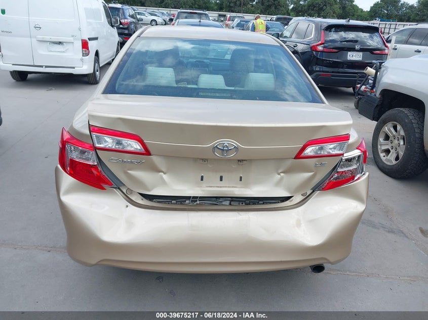 2012 Toyota Camry Le VIN: 4T1BF1FK5CU513467 Lot: 39675217