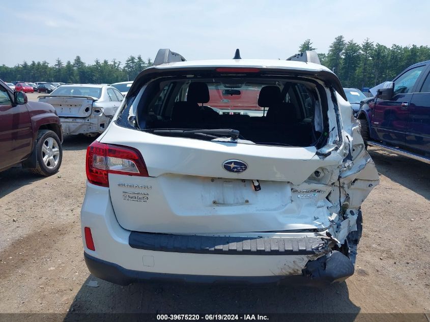 2016 Subaru Outback 2.5I Premium VIN: 4S4BSACC8G3297814 Lot: 39675220