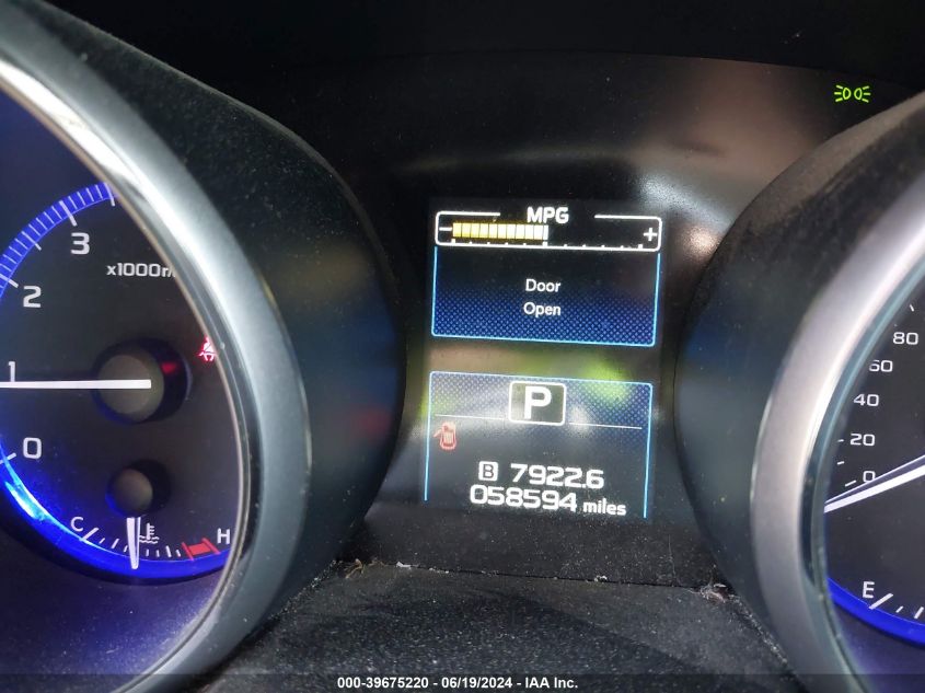 2016 Subaru Outback 2.5I Premium VIN: 4S4BSACC8G3297814 Lot: 39675220