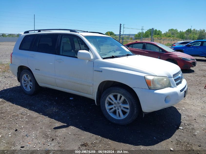 2006 Toyota Highlander Hybrid VIN: JTEEW21A460029013 Lot: 39675259