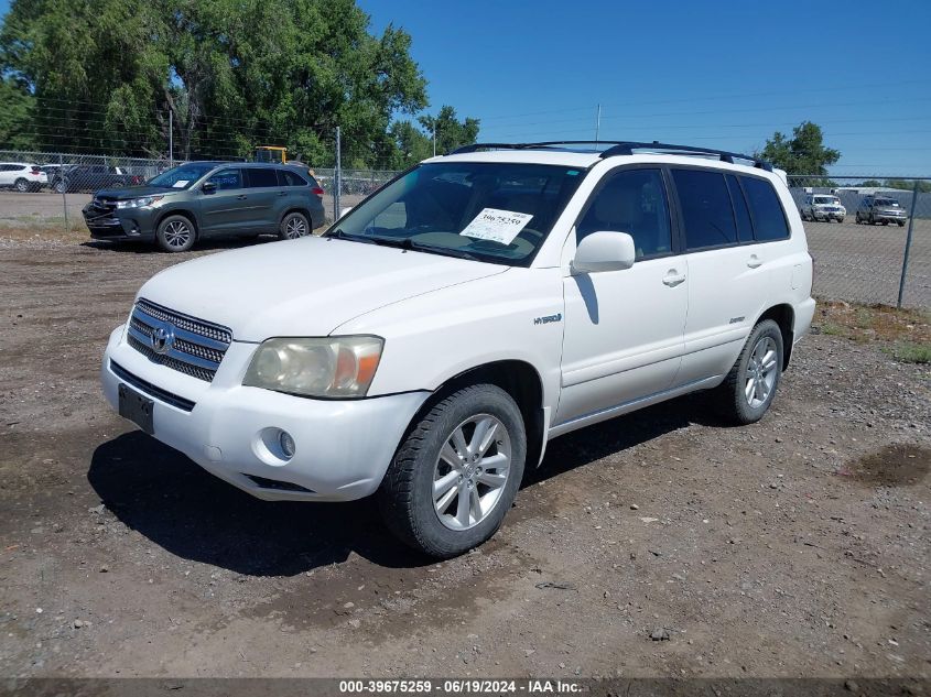 2006 Toyota Highlander Hybrid VIN: JTEEW21A460029013 Lot: 39675259