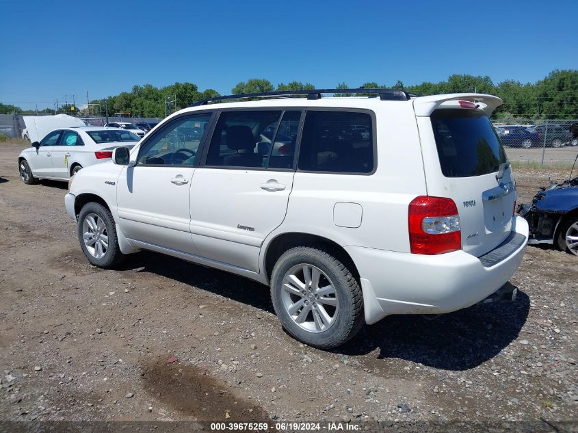 2006 Toyota Highlander Hybrid VIN: JTEEW21A460029013 Lot: 39675259