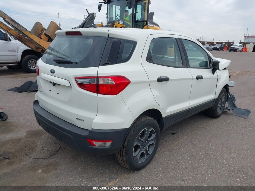 VIN MAJ6S3FL3KC280382 2019 FORD ECOSPORT S