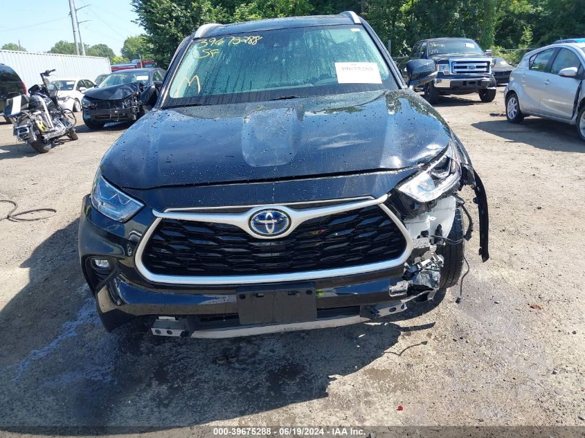 2022 Toyota Highlander Hybrid Xle Bronze Edition VIN: 5TDABRCH7NS540275 Lot: 39675288