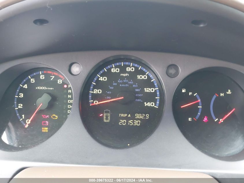 2006 Acura Mdx VIN: 2HNYD18256H538730 Lot: 39675322