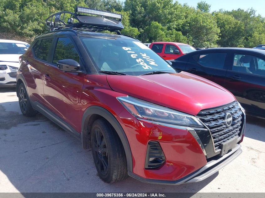 2022 Nissan Kicks Sr Xtronic Cvt VIN: 3N1CP5DV6NL503718 Lot: 39675356